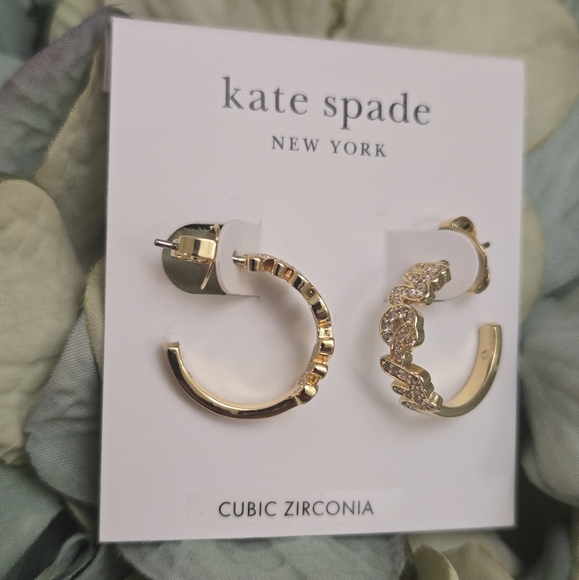 Kate Spade MOM hoop Earrings NWT - Picture 3 of 5